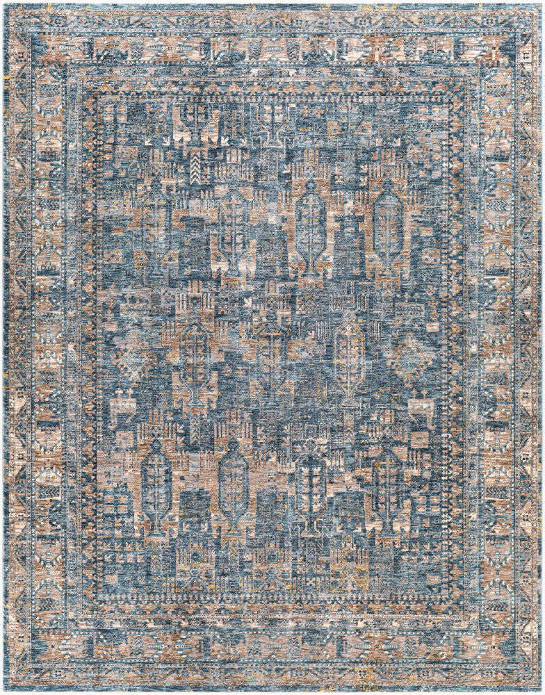 Surya Mirabel MBE-2301 Dark Blue Traditional Machine Woven Rug