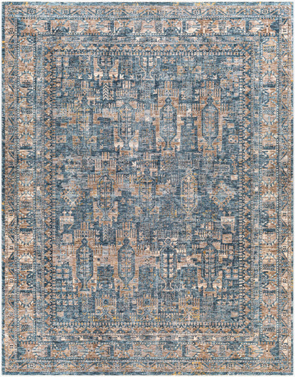 Surya Mirabel MBE-2301 Dark Blue Traditional Machine Woven Rug
