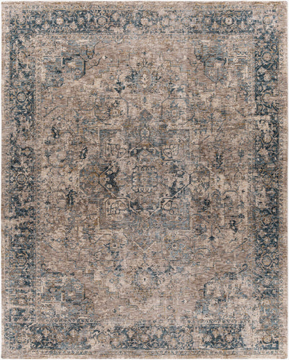 Surya Mirabel MBE-2312 Teal Traditional Machine Woven Rug