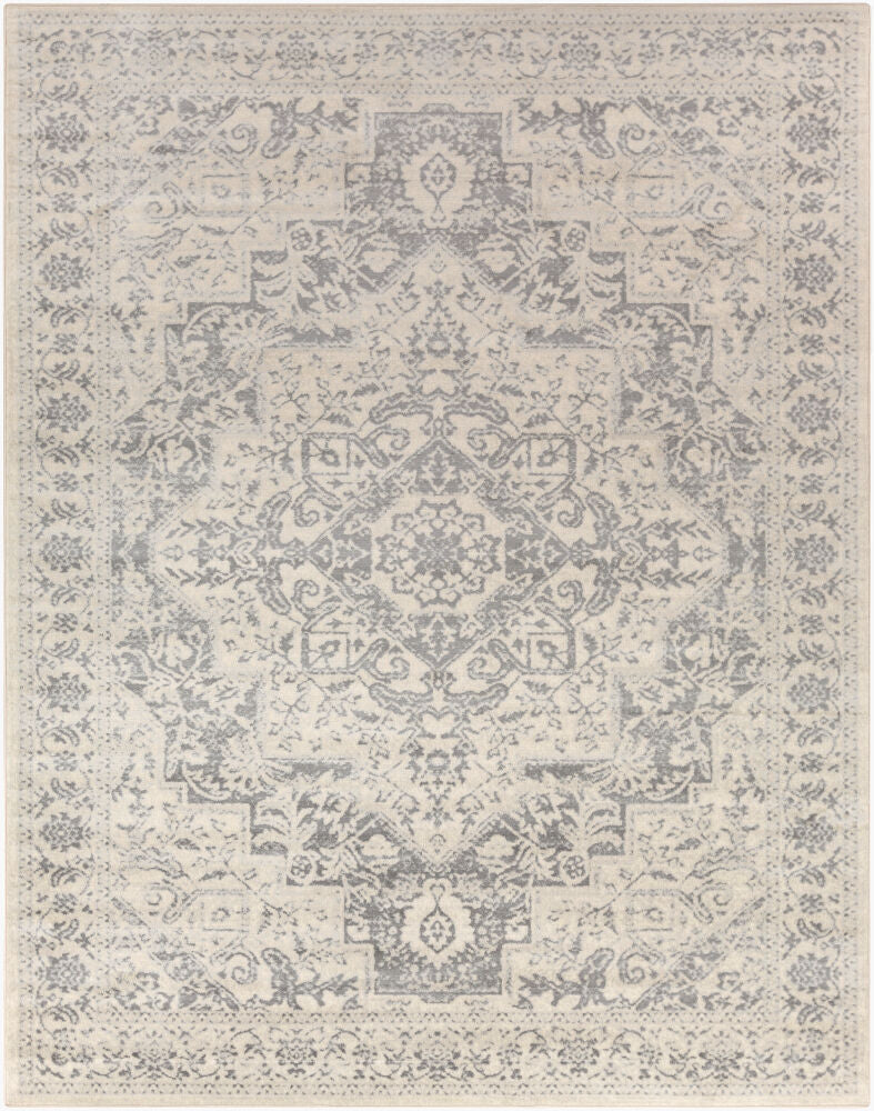 Surya Monaco MOC-2315 Silver Gray Traditional Machine Woven Rug