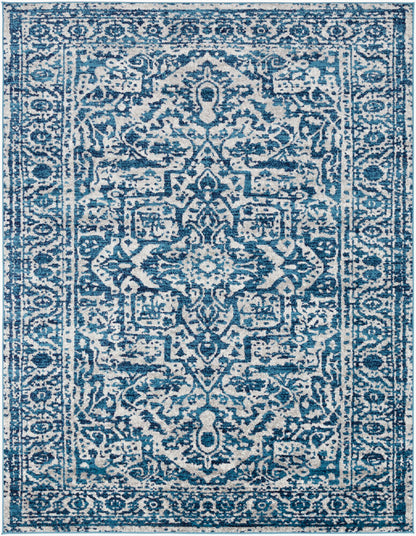Surya Monte Carlo MNC-2302 Blue Traditional Machine Woven Rug