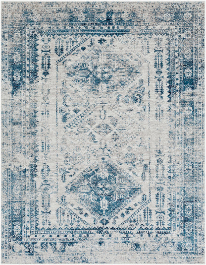 Surya Monte Carlo MNC-2313 Blue Traditional Machine Woven Rug
