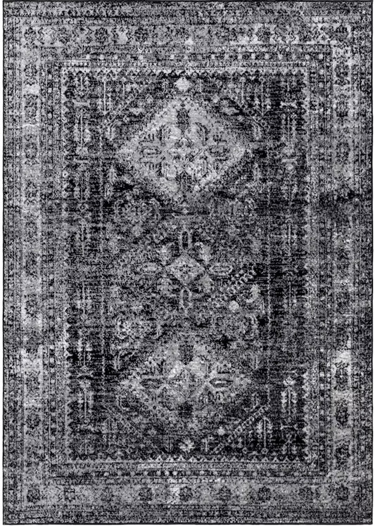 Surya Monte Carlo MNC-2340 Black Traditional Machine Woven Rug