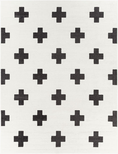 Surya Moroccan Shag MCS-2306 Black Modern Machine Woven Rug