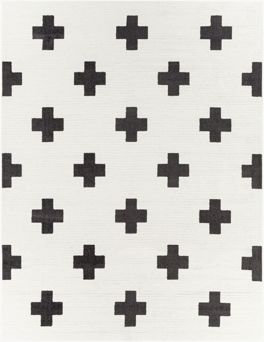 Surya Moroccan Shag MCS-2306 Black Modern Machine Woven Rug