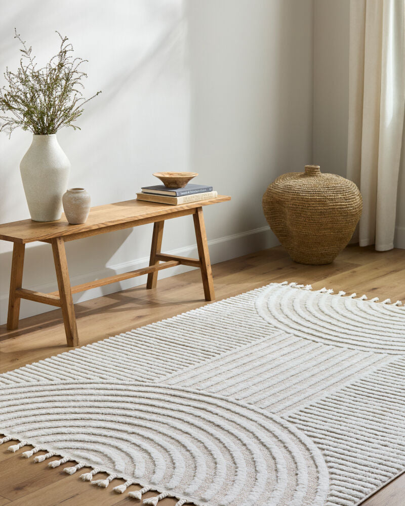 Surya Nora NOA-2312 Cream Modern Machine Woven Rug