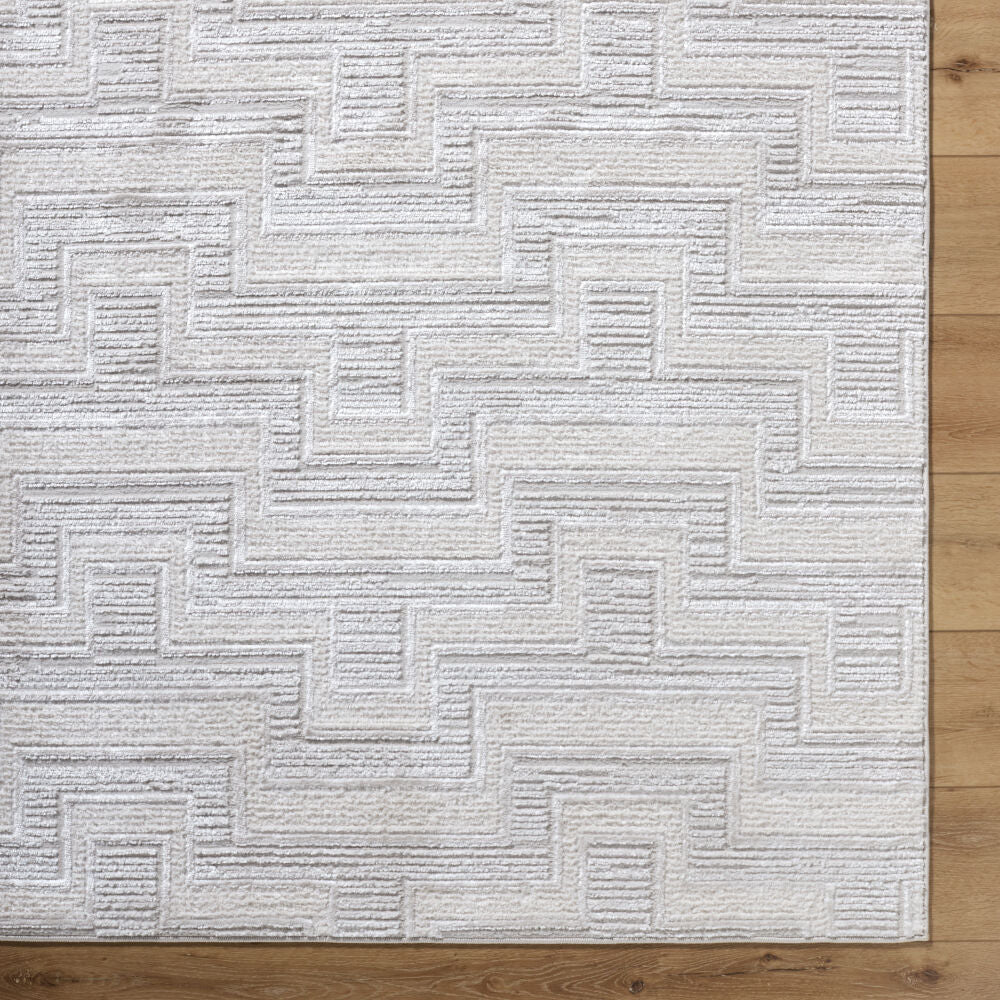 Surya Wolly WOY-2301 Ivory Modern Machine Woven Rug