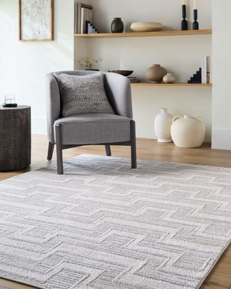 Surya Wolly WOY-2301 Ivory Modern Machine Woven Rug