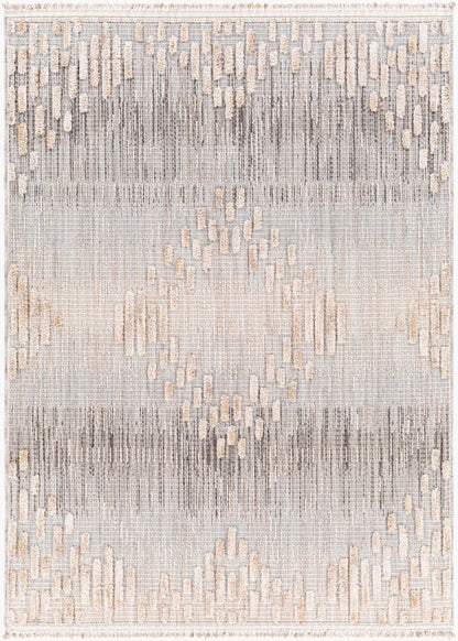 Surya Zaragoza ZRZ-2303 Medium Gray Global Machine Woven Rug