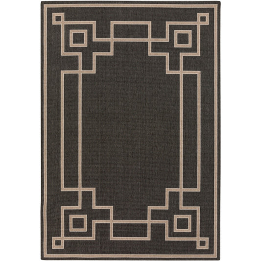 Surya Alfresco ALF-9630 Black Cottage Machine Woven Rug
