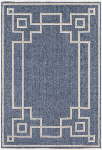 Surya Alfresco ALF-9654 Dark Blue Cottage Machine Woven Rug