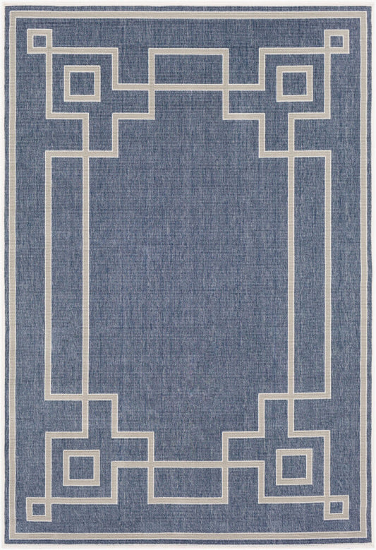 Surya Alfresco ALF-9654 Dark Blue Cottage Machine Woven Rug