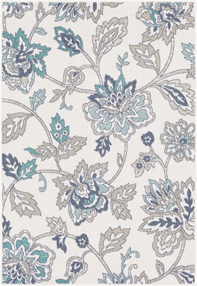 Surya Alfresco ALF-9674 Pale Blue Cottage Machine Woven Rug