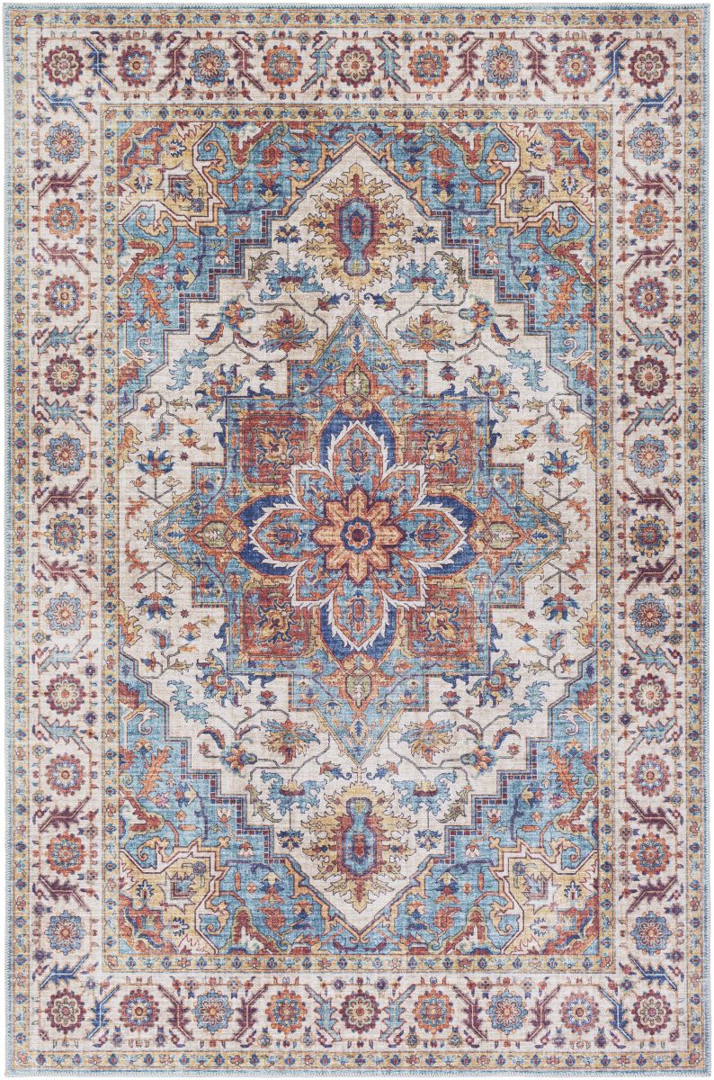 Surya Iris IRS-2301 Dark Blue Traditional Machine Woven Rug