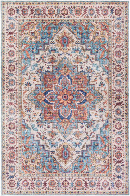 Surya Iris IRS-2301 Dark Blue Traditional Machine Woven Rug