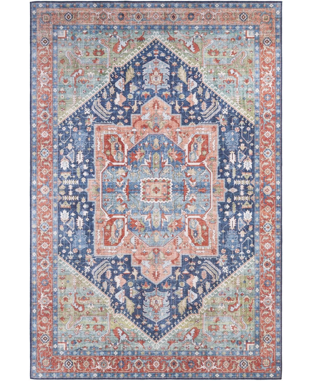 Surya Iris IRS-2312 Navy Traditional Machine Woven Rug
