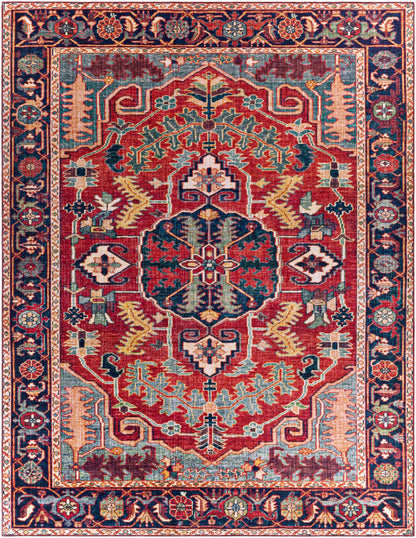 Surya Iris IRS-2317 Dark Blue Traditional Machine Woven Rug