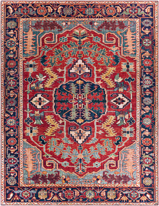 Surya Iris IRS-2317 Dark Blue Traditional Machine Woven Rug