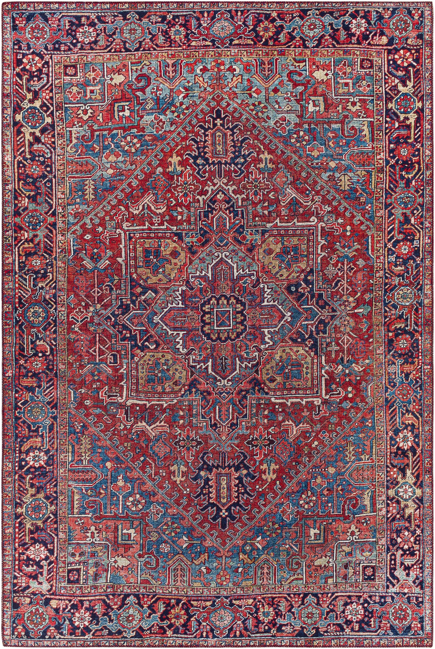 Surya Iris IRS-2330 Dark Blue Traditional Machine Woven Rug