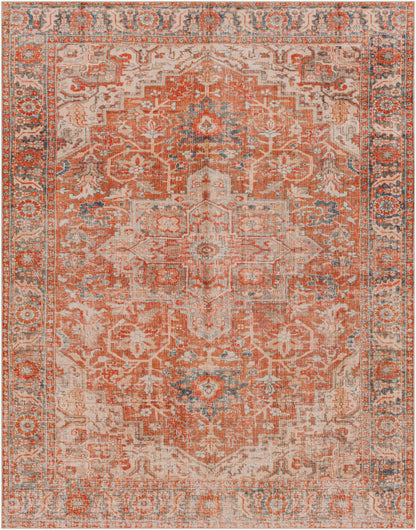 Surya Lavable LVB-2303 Rust Traditional Machine Woven Rug