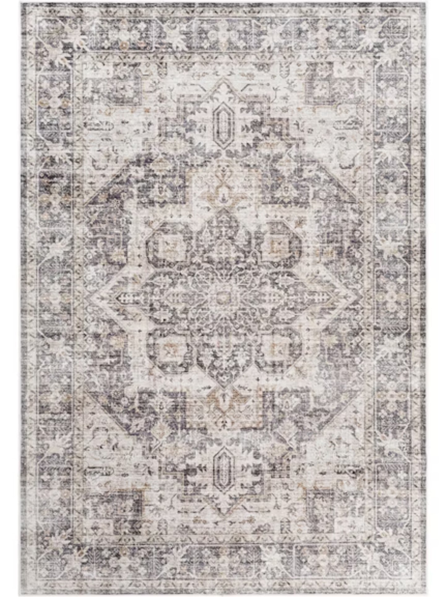 Surya Lavable LVB-2308 Gray Traditional Machine Woven Rug