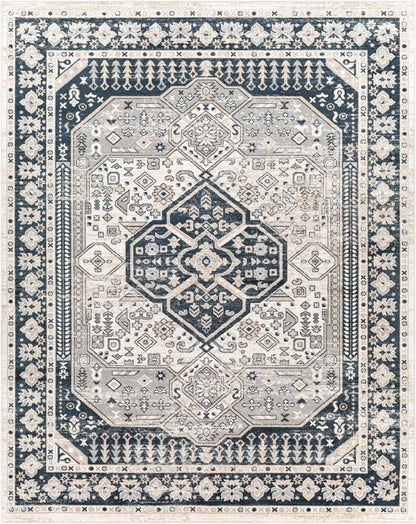 Surya Lavadora LVR-2324 Black Traditional Machine Woven Rug