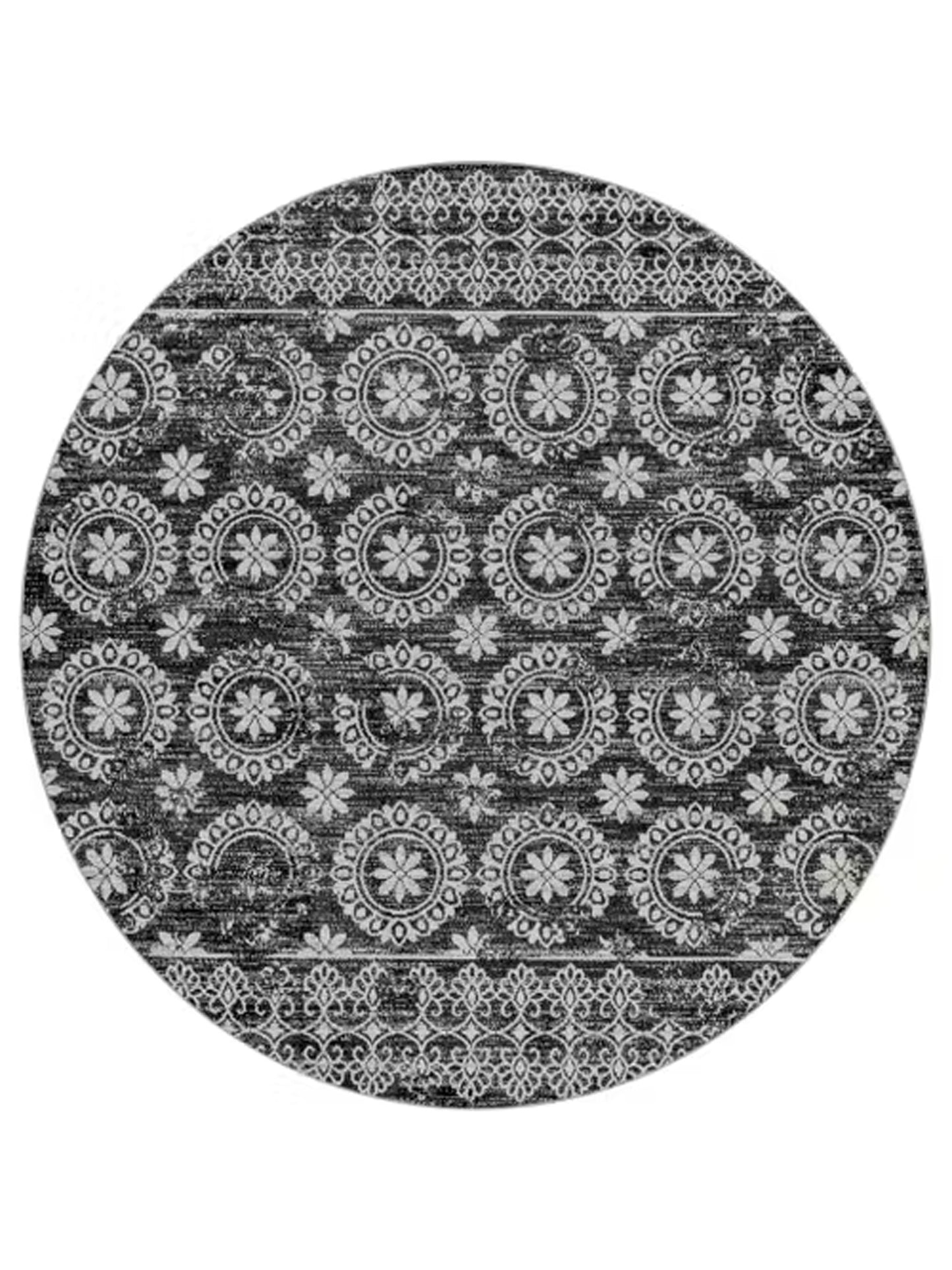 Surya Lavadora LVR-2325 Black Traditional Machine Woven Rug