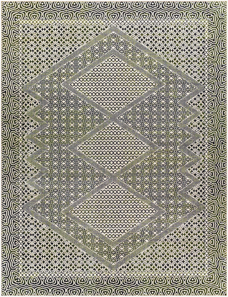 Surya Lavadora LVR-2328 Black Global Machine Woven Rug