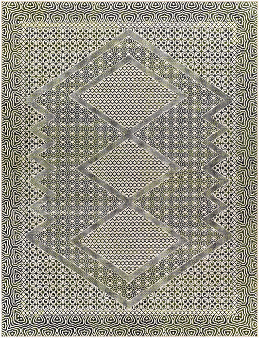 Surya Lavadora LVR-2328 Black Global Machine Woven Rug