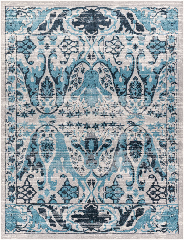 Surya Lavadora LVR-2333 Ink Blue Traditional Machine Woven Rug