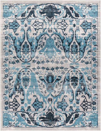 Surya Lavadora LVR-2333 Ink Blue Traditional Machine Woven Rug