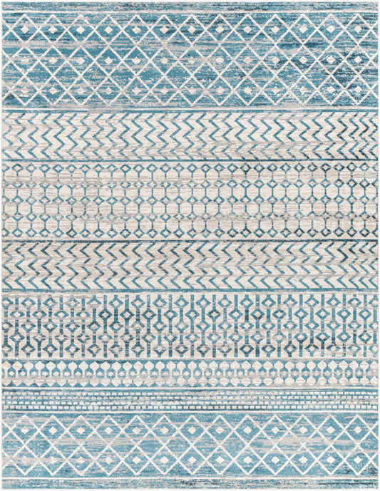 Surya Lavadora LVR-2334 Ink Blue Global Machine Woven Rug
