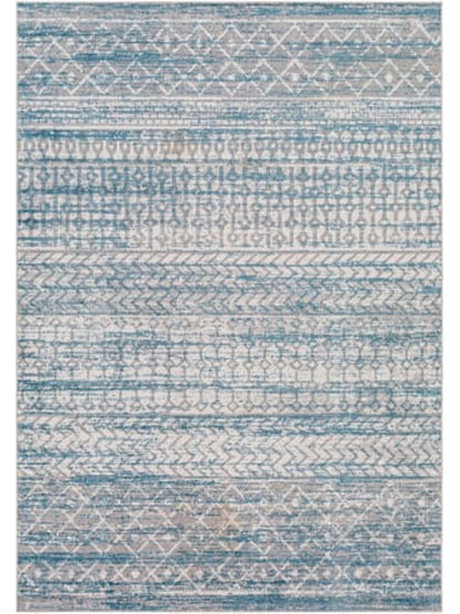 Surya Lavadora LVR-2344 Blue Global Machine Woven Rug