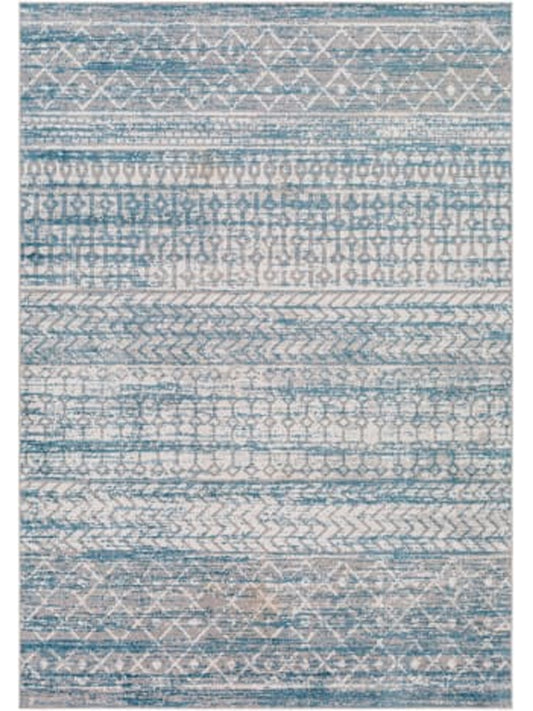 Surya Lavadora LVR-2344 Blue Global Machine Woven Rug