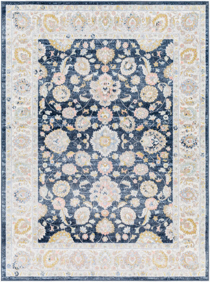 Surya Lavadora LVR-2350 Dark Blue Traditional Machine Woven Rug