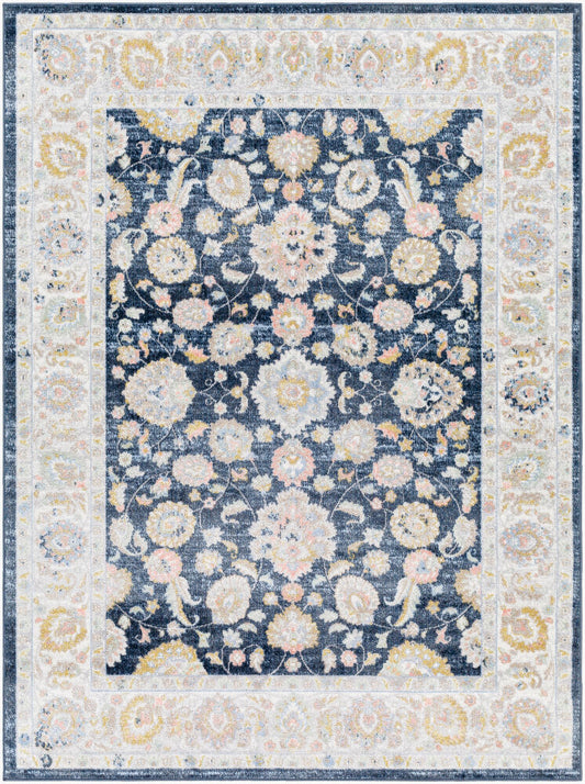 Surya Lavadora LVR-2350 Dark Blue Traditional Machine Woven Rug