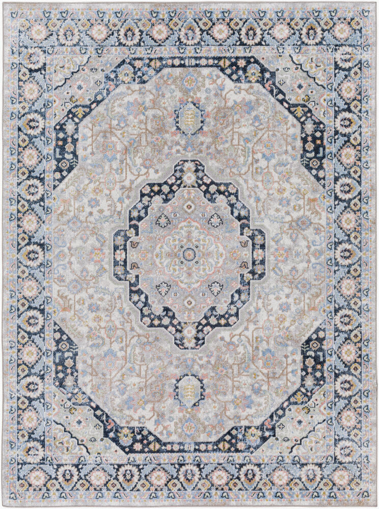 Surya Lavadora LVR-2352 Light Blue Traditional Machine Woven Rug