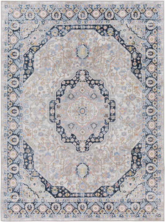 Surya Lavadora LVR-2352 Light Blue Traditional Machine Woven Rug