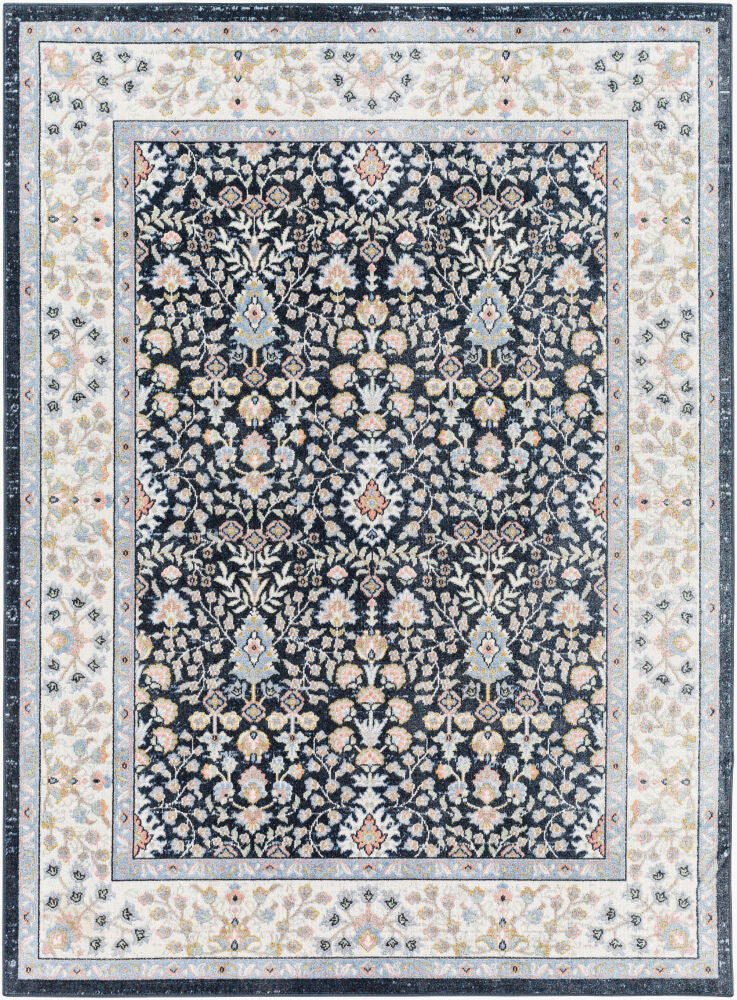 Surya Lavadora LVR-2354 Dark Blue Traditional Machine Woven Rug