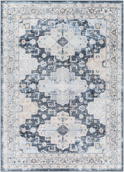 Surya Lavadora LVR-2357 Dark Blue Traditional Machine Woven Rug