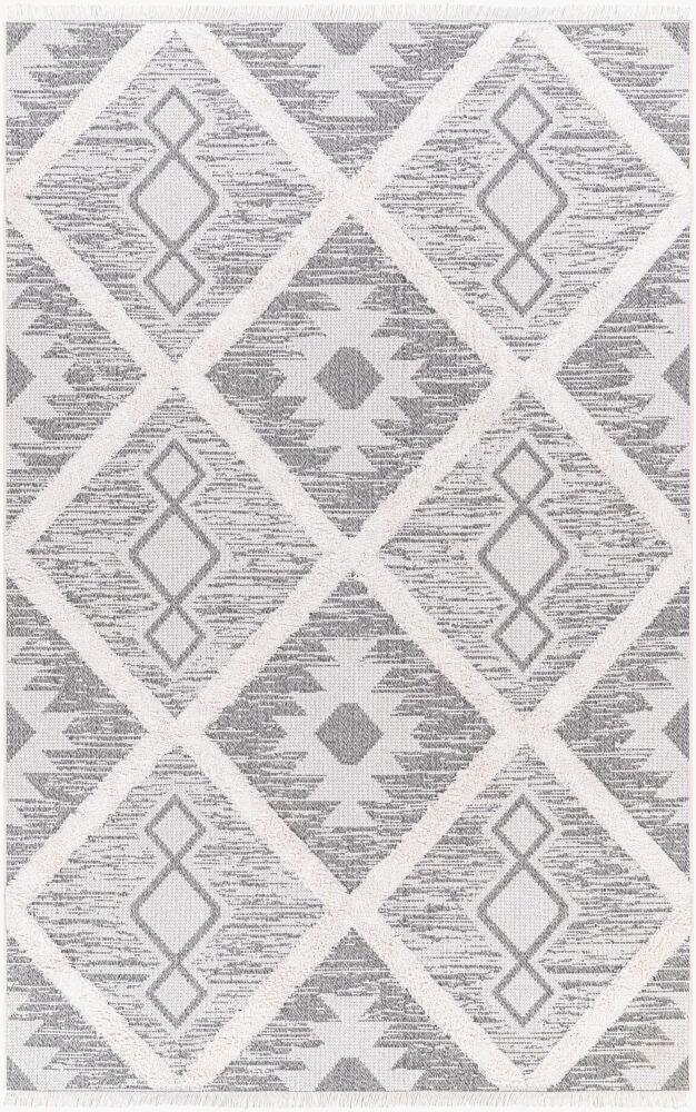 Surya Morocotton MCT-2300 Black Rustic Machine Woven Rug