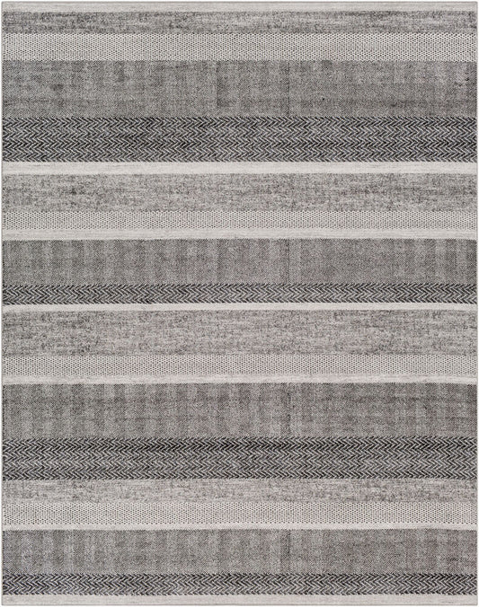 Surya Nepali NPI-2303 Black Modern Machine Woven Rug