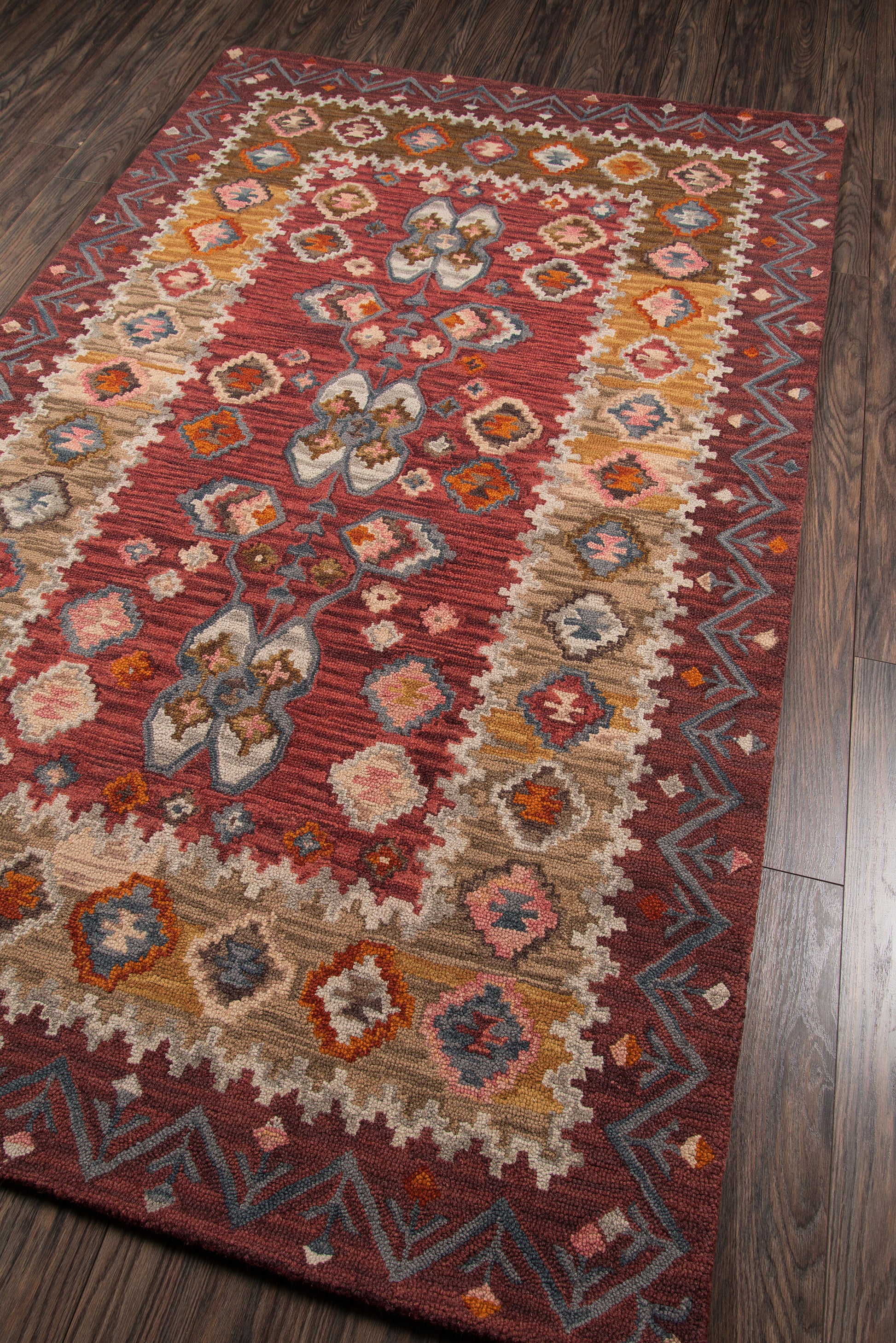 Momeni Tangier  Red  Traditional