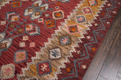 Momeni Tangier  Red  Traditional