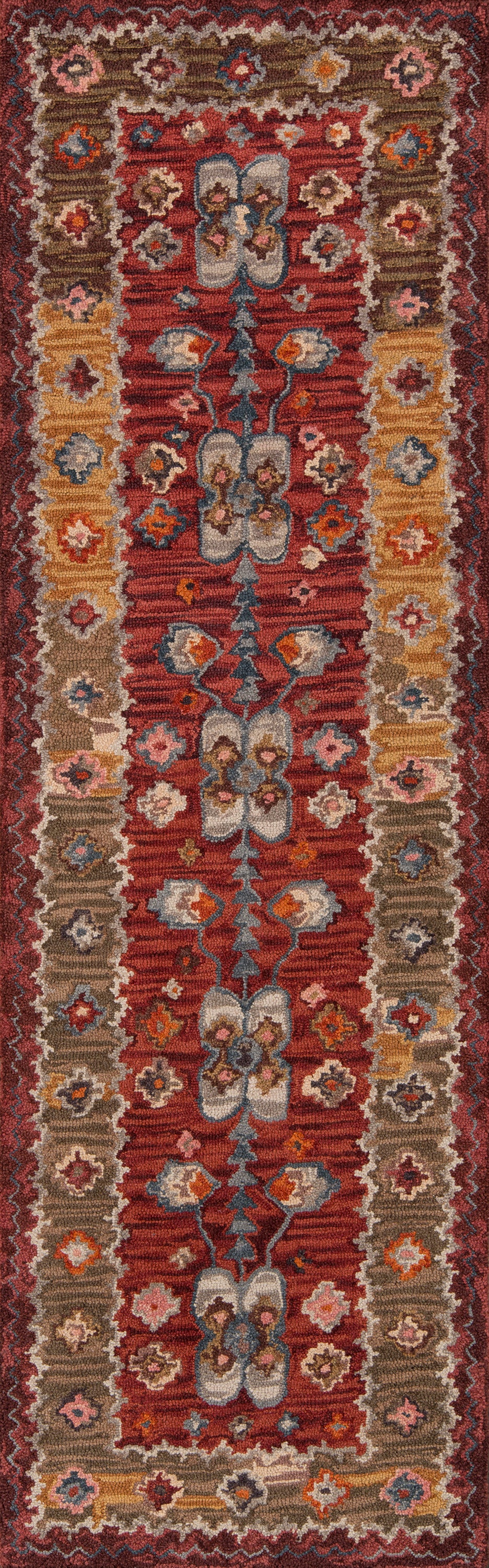 Momeni Tangier  Red  Traditional