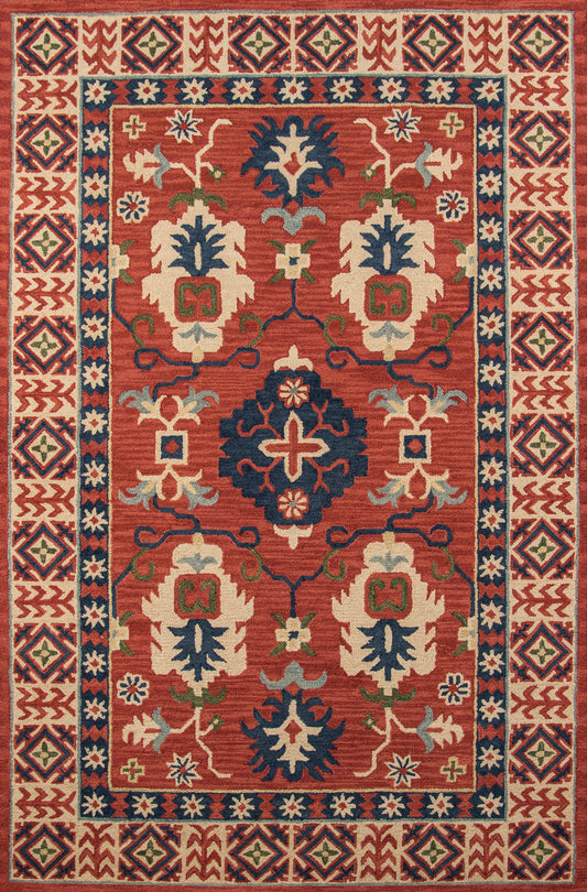 Momeni Tangier  Red  Traditional