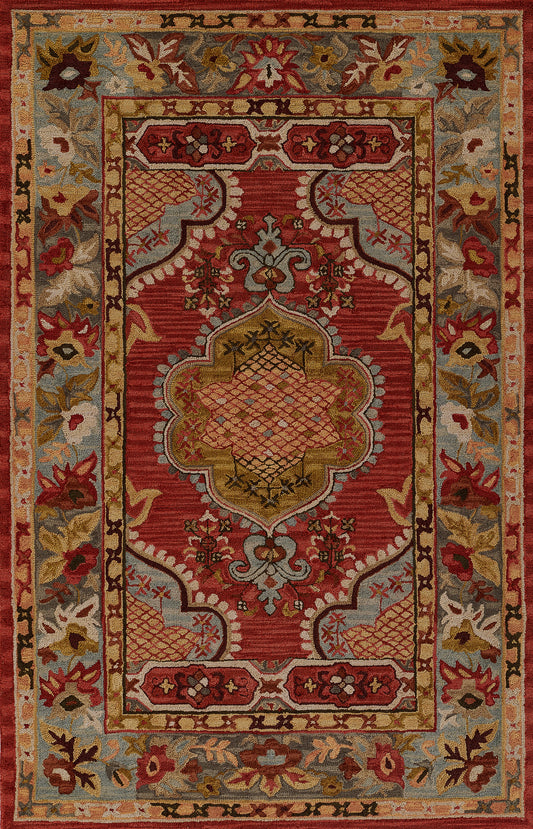 Momeni Tangier  Red  Traditional