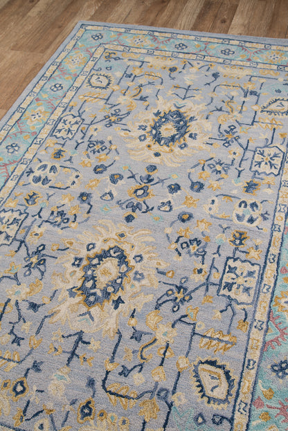 Momeni Tangier  Blue  Traditional