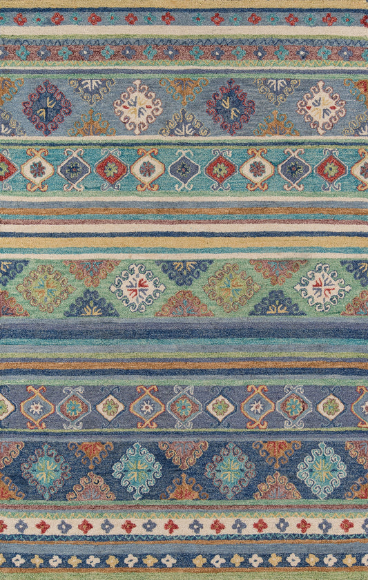 Momeni Tangier  Blue  Traditional