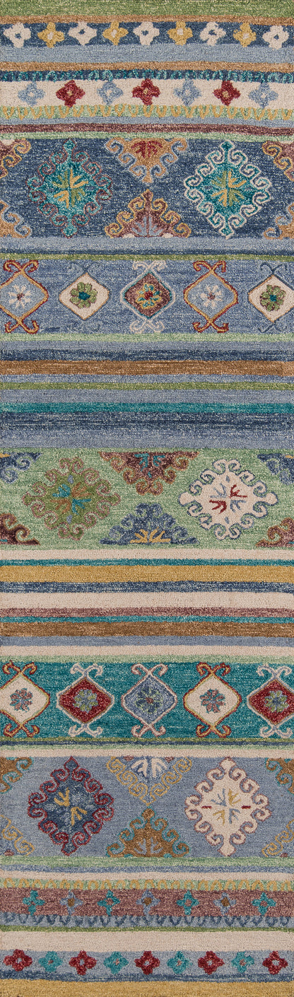 Momeni Tangier  Blue  Traditional